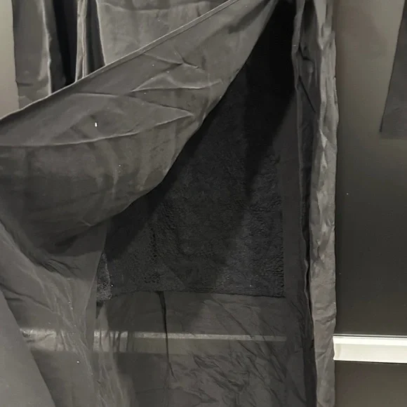 The Kooples Black Silk Maxi Tie Waist Dress - Picture 4 of 4